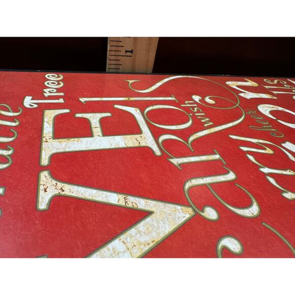 Hobby Lobby 2013 Heartland Holiday Sign 16" x 12" Christmas Words Sayings - Picture 4 of 9